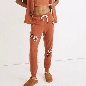 Madewell MWL Floral Easygoing Sweatpant joggers women's size XXS